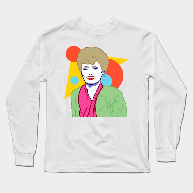 Blanche Devereaux Long Sleeve T-Shirt by UnleashedCreationz